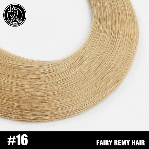 #16 Сказочные волосы remy 18 дюймов 100 г/шт. двойные нарисованные натуральные человеческие волосы Weft изюминка пепел блонд прямые пучки волос для наращивания - Цвет: #16
