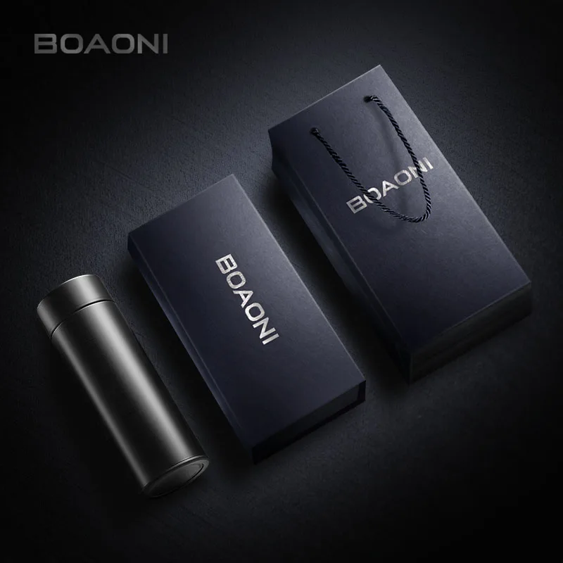 BOAONI термос для чая Термокружка бутылка воды с ситечком двойная стенка стакан из