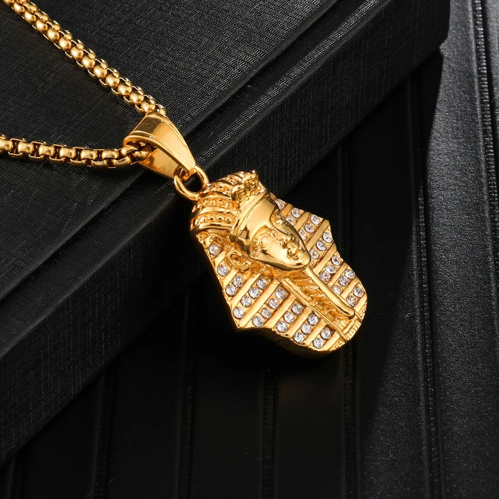 Мужские подвески и ожерелья в стиле хип-хоп с кристаллами | Украшения аксессуары
