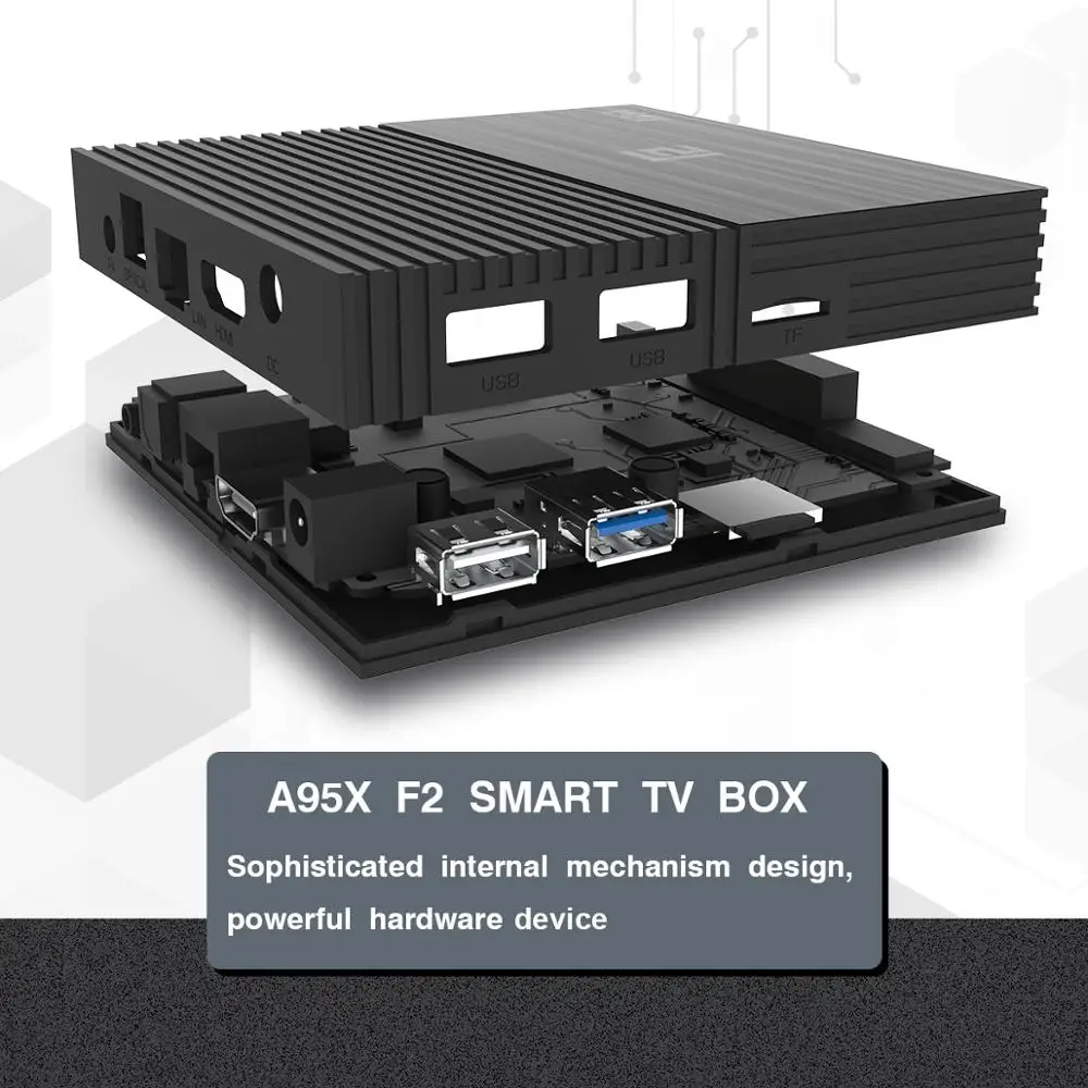 A95X F2 Смарт ТВ-бокс Android 9,0 4 Гб 64 Гб Amlogic S905X2 1080p 4K Wifi Google Play телеприставка 2 ГБ 32 ГБ медиаплеер Android коробка