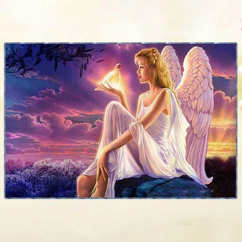 Алмазная живопись 5D &quotсделай сам&quot ангел птицы кристалл 3d кошка и собака