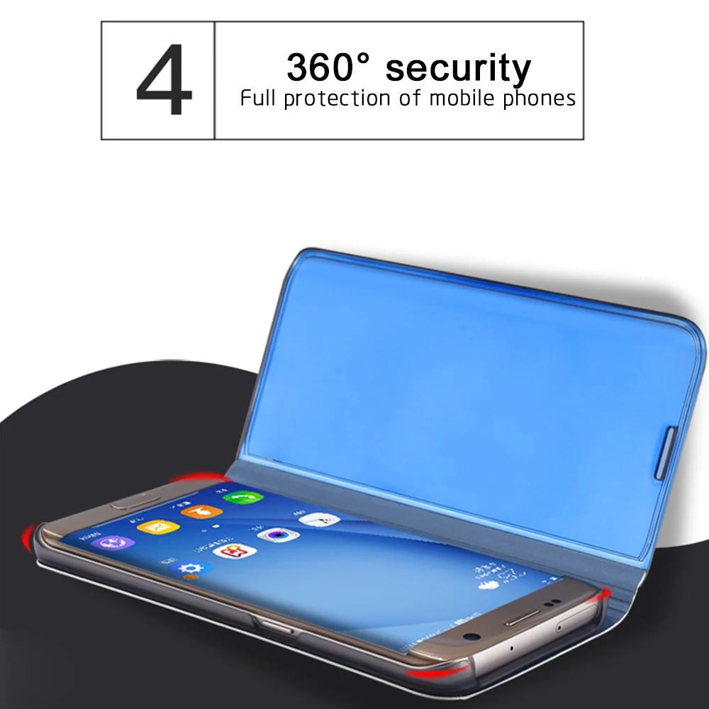 Роскошный зеркальный чехол Smart View Флип Чехол для Samsung Галактика A9lite A6 A8 J3 J4 J6 J7 J5 J7 J2 J3 J5 J7Pro J2 J5 J7prime