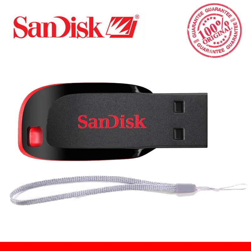 Sandisk PenDrive CZ50 оригинальный USB флеш накопитель 8 ГБ 16 32 64 128 ГБ|128gb usb flash drive|flash driveusb drive