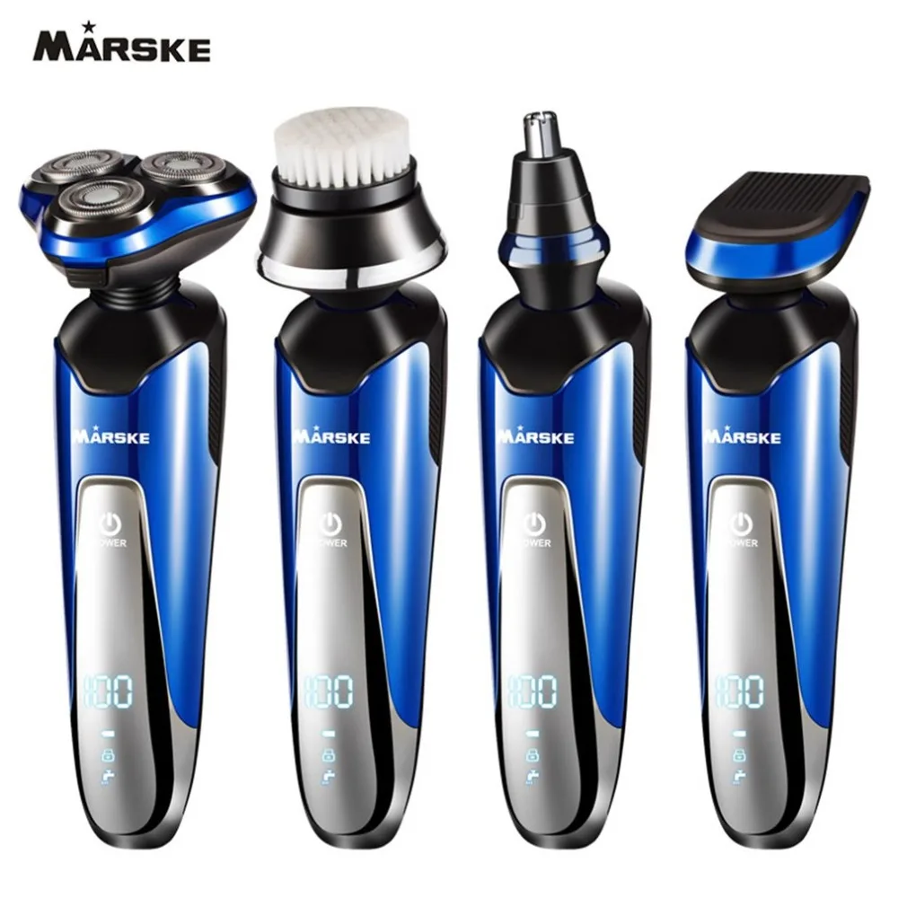 Multifunctional USB Rechargeable Electric Men's Shaver Nose Beard Eyebrow Trimmer Razor Self Groomer Smart | Бытовая техника