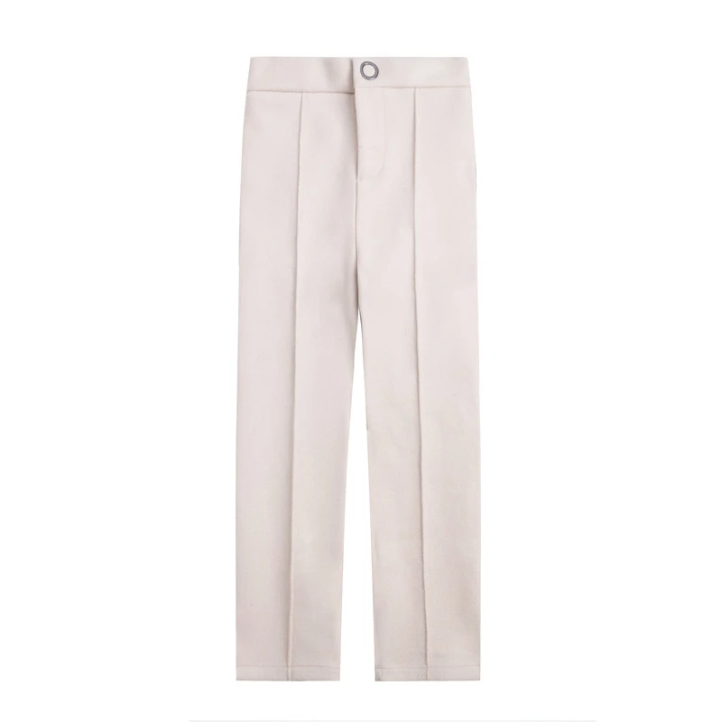 Женские шерстяные брюки 2018 осень зима женские повседневные эластичные талии