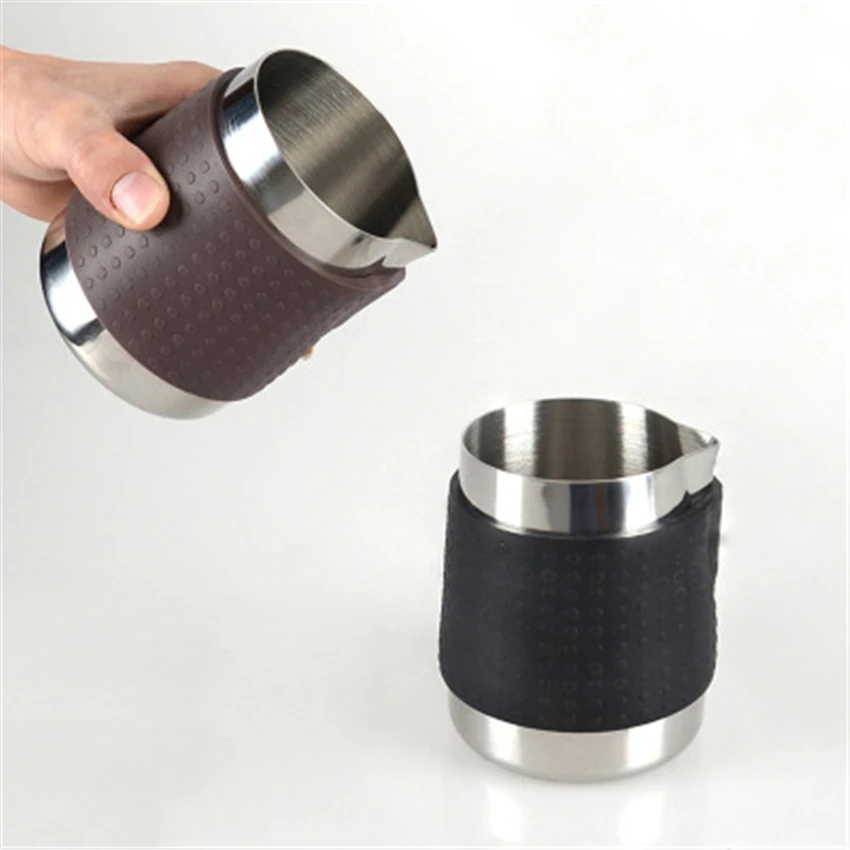 Creative Stainless Steel Frothing Pitcher Pull Flower Cup Espresso Cappuccino Art Jug Milk Frothers Mug Coffee Tools |