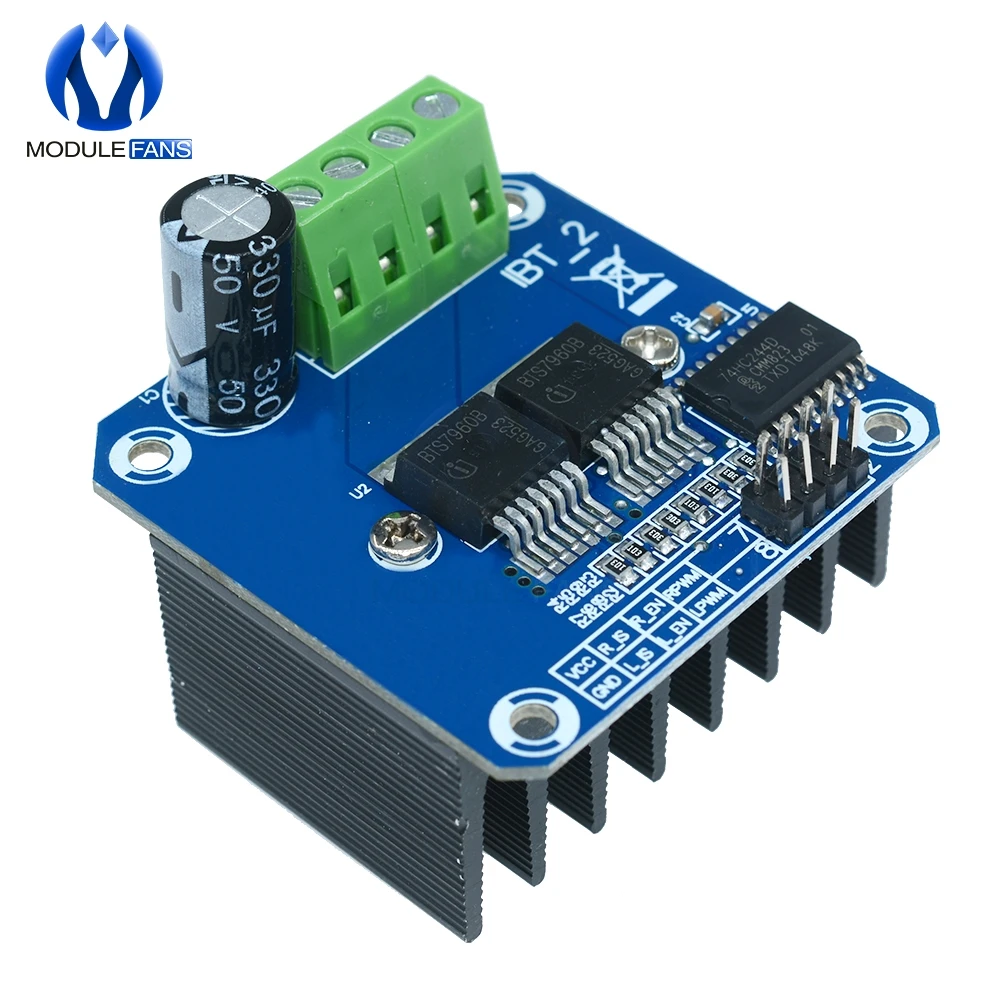 Модуль драйвера шагового двигателя BTS7960 B BTS7960B DC 43A H образный модуль ШИМ для Arduino