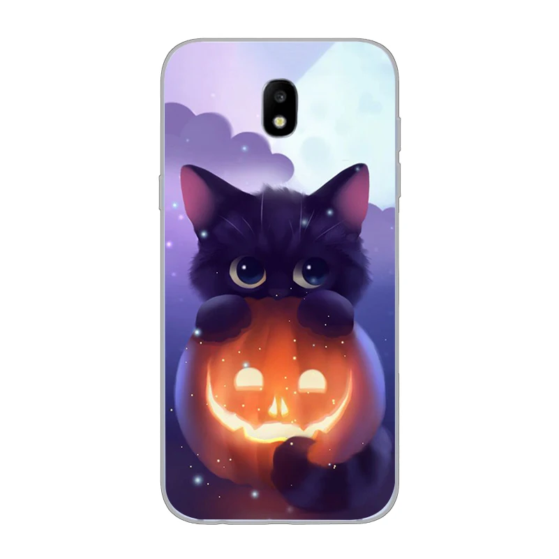 ciciber Cover For Samsung Galaxy J 8 7 6 5 4 3 2 1 Europe Pro Core Prime mini 2016 2017 2018 Phone Case Soft TPU Cute Animal Cat |
