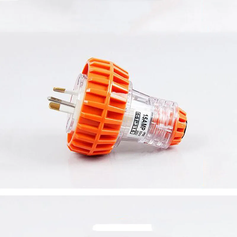 3Pin 250В 15А Австралийский Новозеландский стандартный плоский штырь IP67