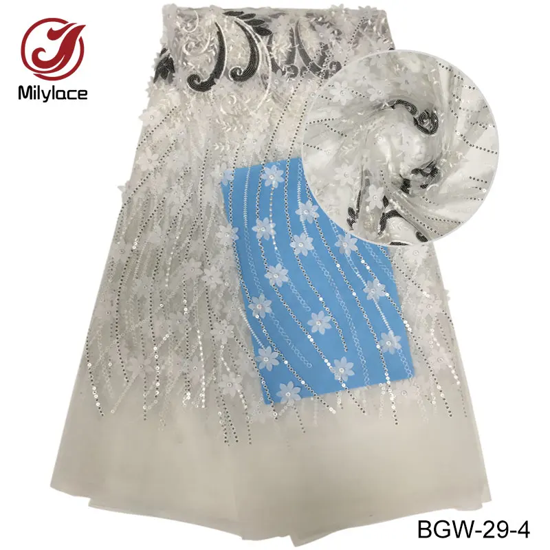 Кружевное платье в африканском стиле с блестками и 3d цветами|tulle lace|french tulle lace3d flower