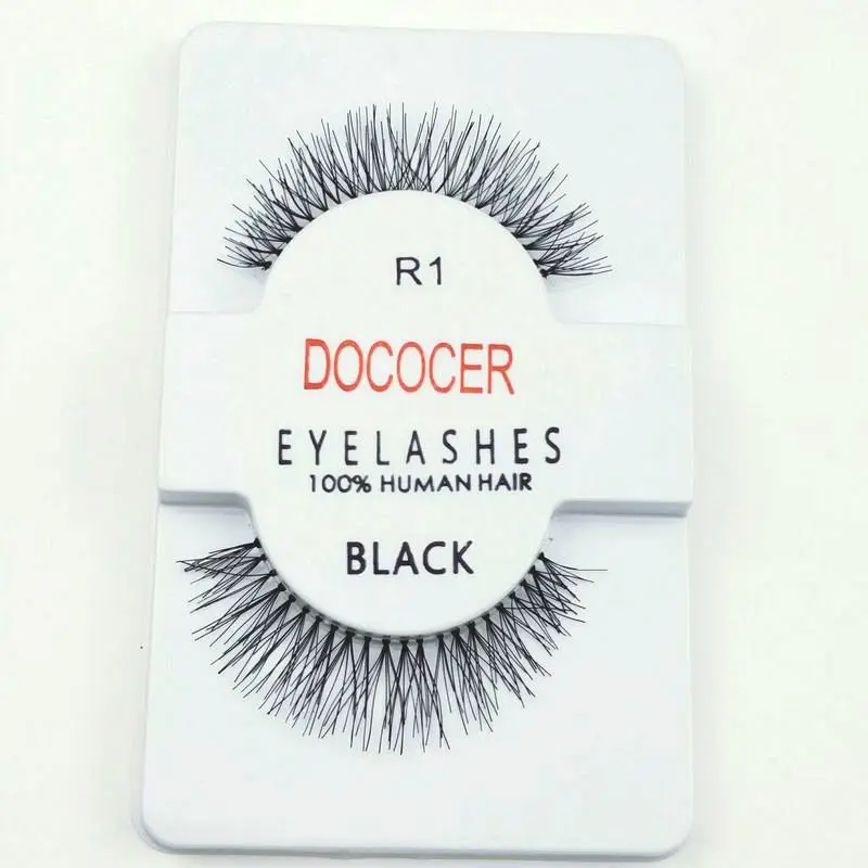 Ресницы 100% натуральные волосы ручной работы накладные ресницы пачкающие R1