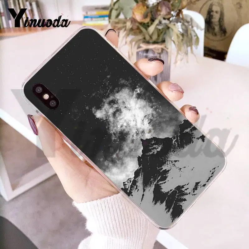 

Yinuoda Mountain Forest Clouds Transparent Phone Cover Case for iPhone X 6 6s 7 7plus 8 8Plus 4S 5 5S 5C11 11pro 11promax