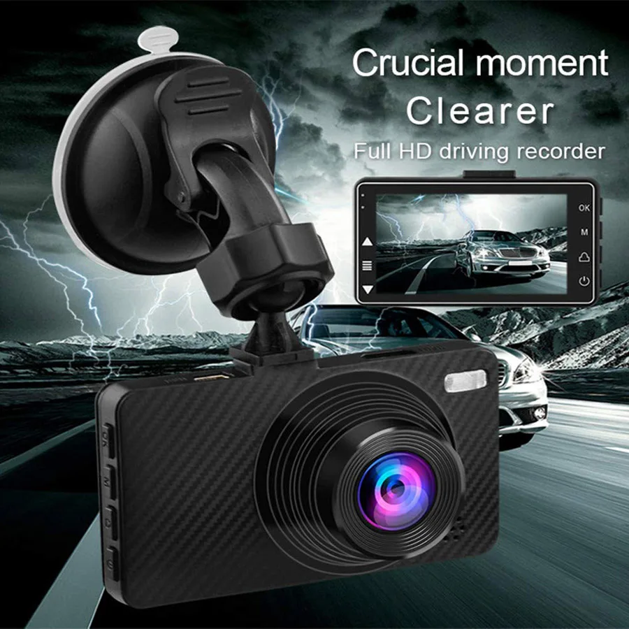 WHEXUEN Full HD 1080P Видеорегистраторы для автомобилей Камера Ночное видение 3 дюймов