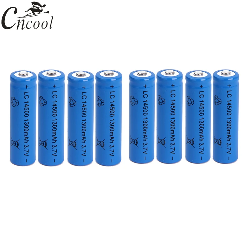 Cncool 50 шт. 14500 батарея 3 7 в 1300 мАч литий ионная аккумуляторная для светодиодного