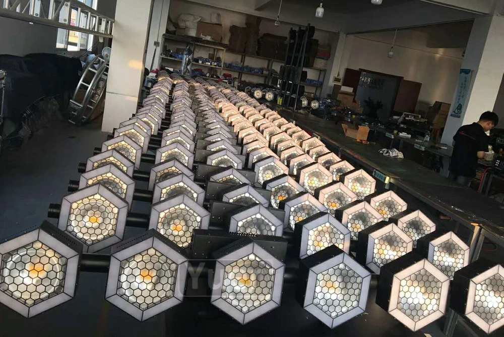 2019 New Square LED Gentlemen Retro Star Lamp COB Beads 6X100W Warm White / Cold Music Light For Disco DJ Stage | Лампы и освещение