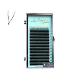 Накладные ресницы YY 0,07, готовые веерные ресницы для объема 2D yy, легкие веерные ресницы, принимаем собственный логотип, поставщик ресниц