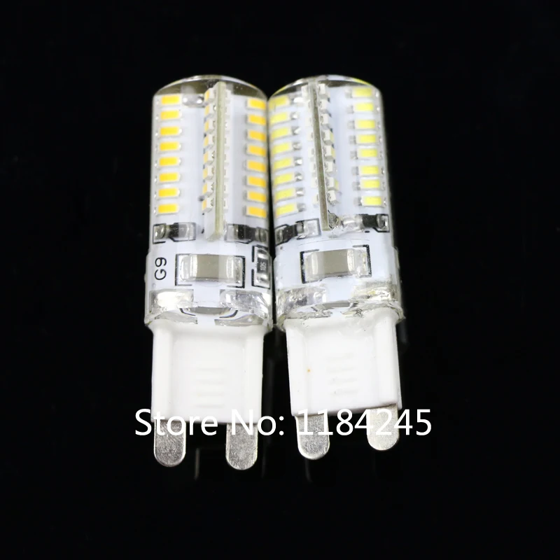 Светодиодная кристаллическая лампа G9 6 вт 3014 SMD 64 светодиода 220 в 110 лампочка