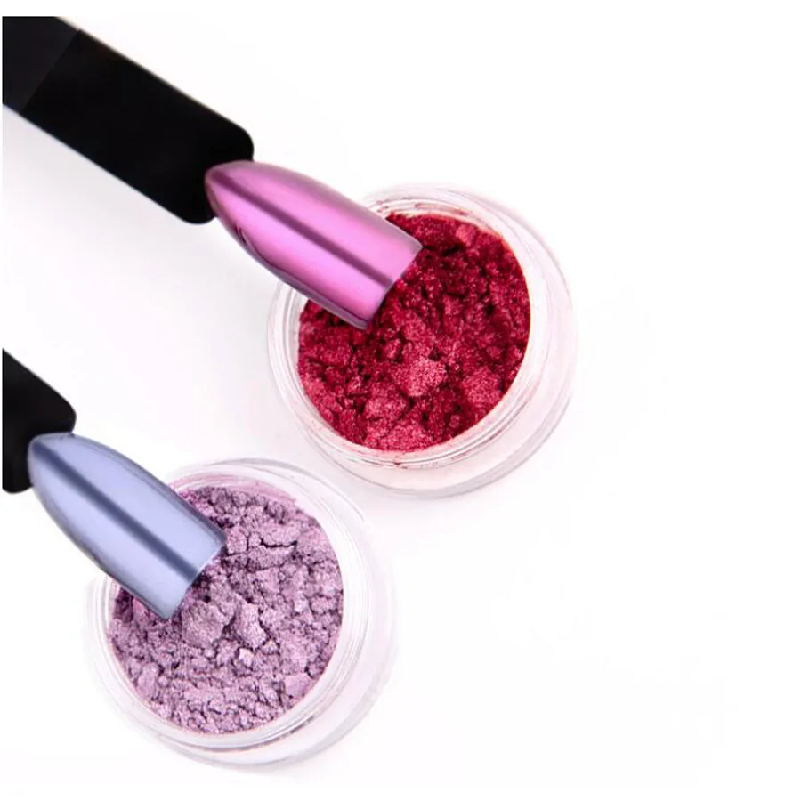 Пилочки для ногтей bittb зеркальный порошковый хромированный блеск