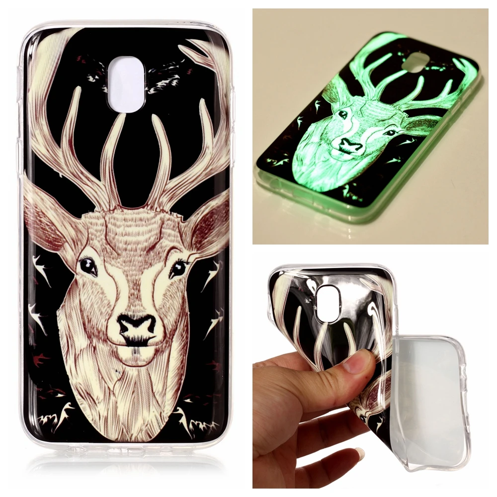 Чехол для Samsung Galaxy J3 J330 J5 J530 J7 J730 2017 задняя крышка fundas мультяшный ТПУ прозрачный