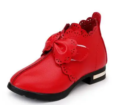 Весна Осень 2016 европейские детские ботинки обувь из искусственной кожи для