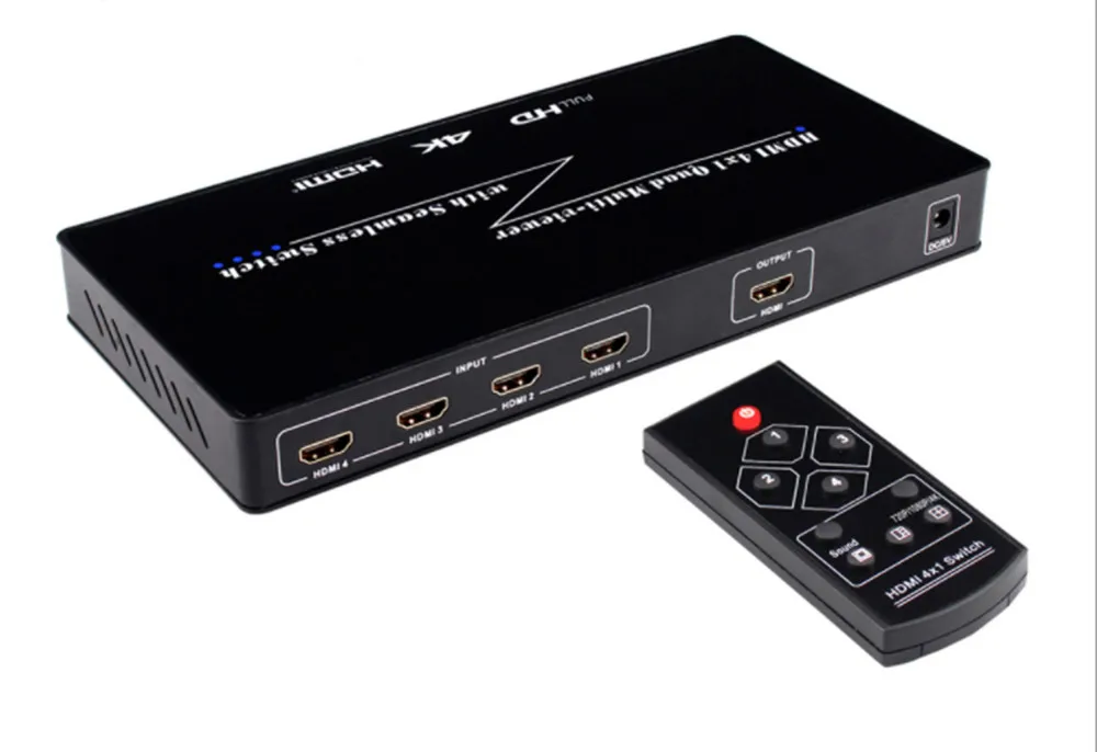 HDMI 4 разветвитель изображения 4k HD многоканальный Открытый четыре в одном