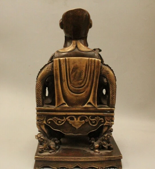 15 &quotКитайский Народный Бронзовый Сиденья Маммона Деньги Богатство Бог Юаней Бао