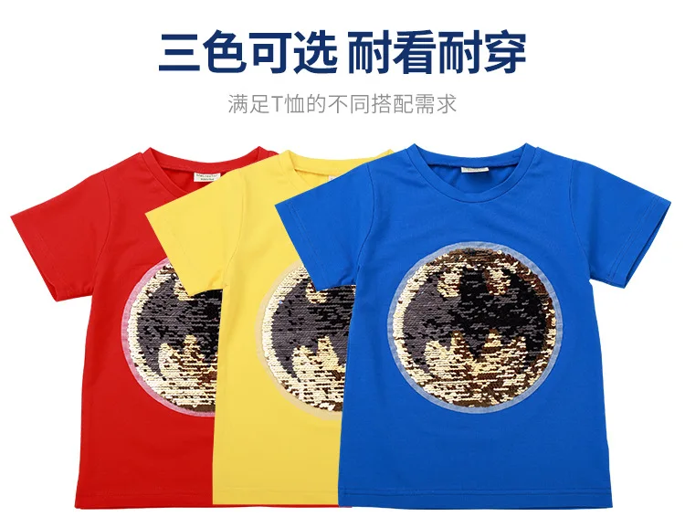 От 2 до 8 лет модная футболка для мальчиков и девочек с принтом «Супермен» и «Бэтмен»