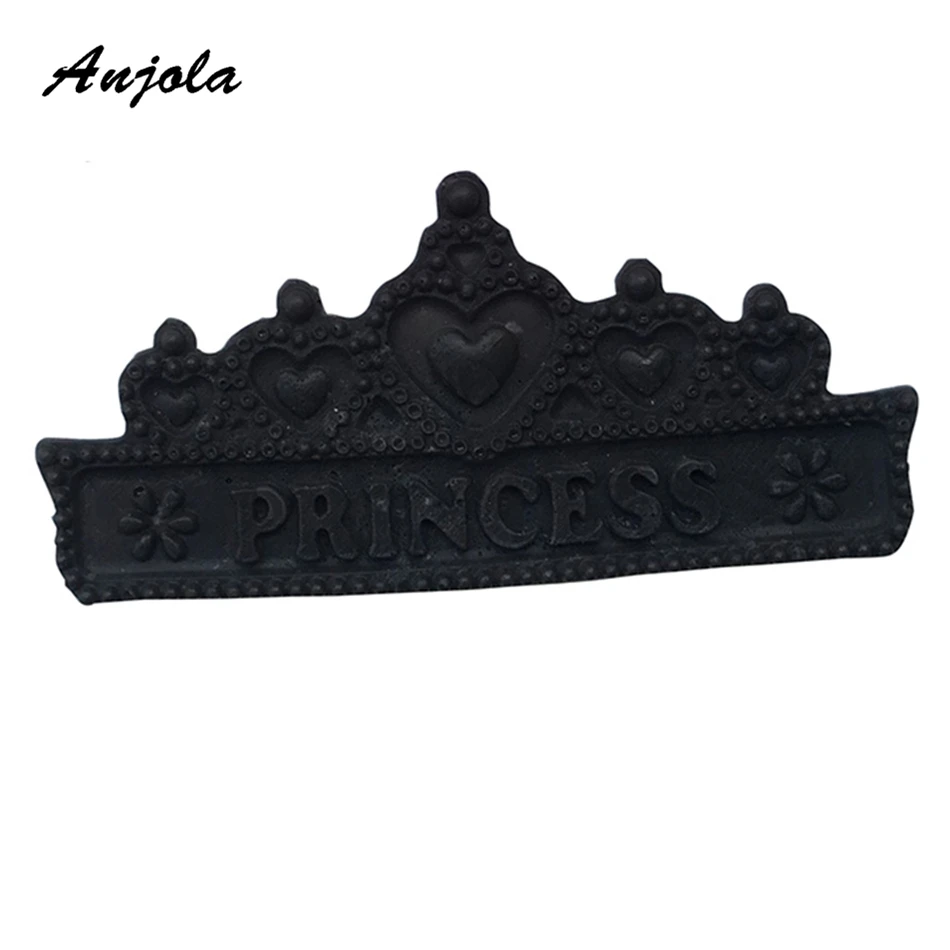 Anjola Новый корона литья силиконовая форма 3D стерео Силиконовые Помады Торта DIY