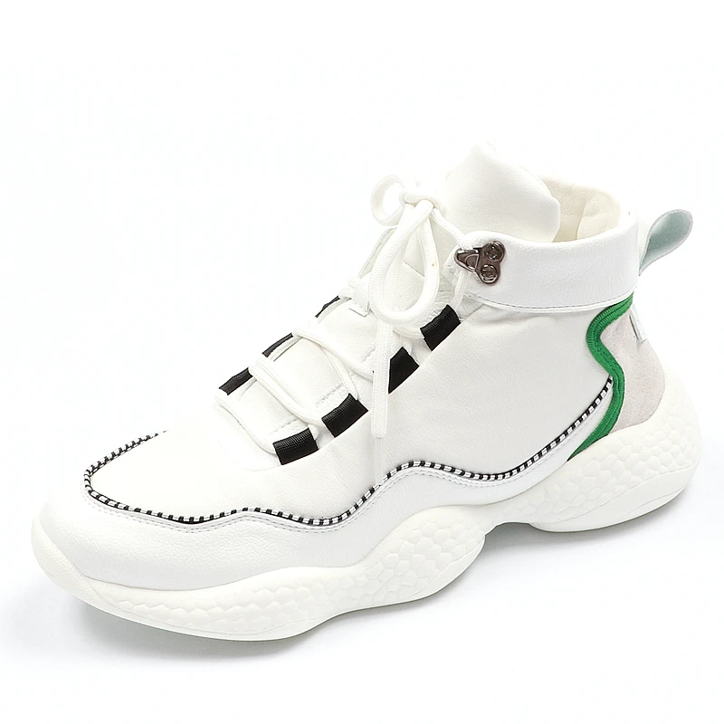 

CuddlyIIPanda 2019 New Lace-Up Men Fashion Walking Shoes Autumn High Top Shoes Men Casual Shoes Men's Flat Breathable Sneakers