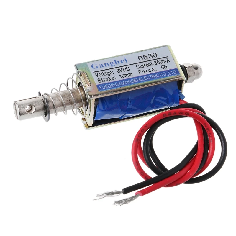 

1PC JF-0530B DC 6V 12V Magnetic Push-Pull Type Frame DC Solenoid Electromagnet