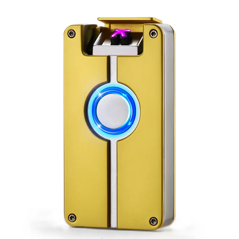 USB Charger Double Fire Lighter Metal Clap Arc Pulse Electronic Cigarette Windproof 4 color | Дом и сад