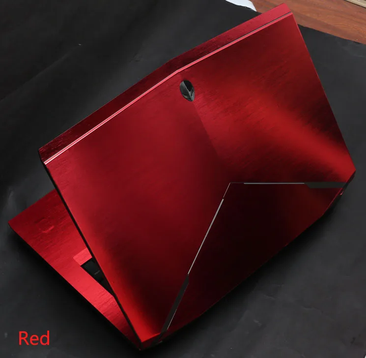 Red Brushed KH ноутбука матовый блеск Стикеры кожного покрова протектор для Alienware 17 AW17R5 M17X R5 17," выпуска - Цвет: Red Brushed