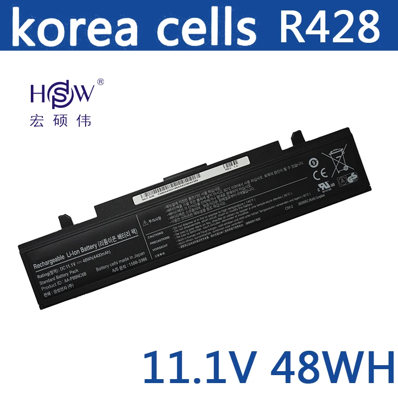 HSW laptop battery 48WH For Samsung AA-PB9NC5B AA-PB9NC6B AA-PB9NC6W AA-PB9NS6B AA-PL9NC2B AA-PL9NC6W R728 R730 R780 | Компьютеры и