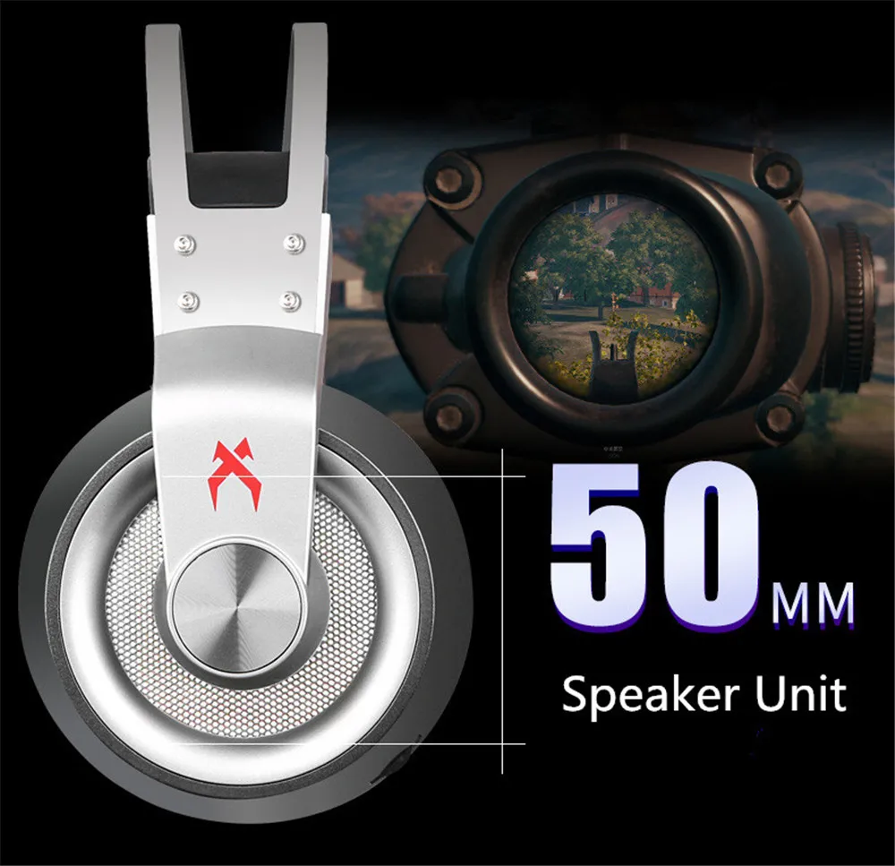 Xiberia K1 PC Gamer стерео игровая гарнитура Casque USB 7,1 канальный объемный звук наушники с микрофоном светодиодный свет