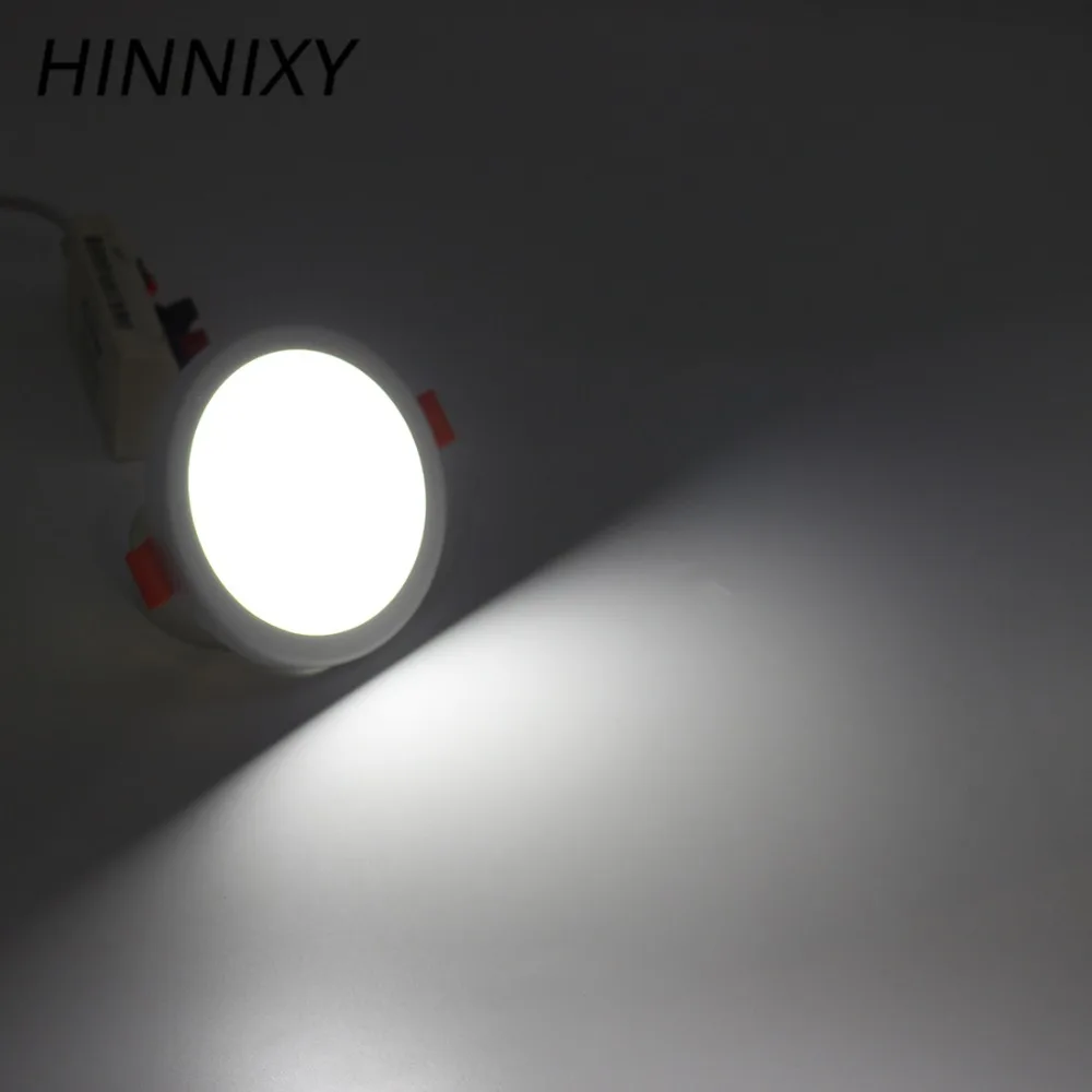 Hinnixy LED SMD светильники без водителя пружинный зажим подвижная панель свет 100 в 240 6