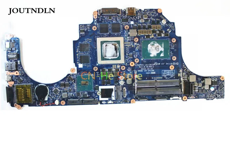 Материнская плата JOUTNDLN для ноутбука Dell Alienware 15 R2 17 R3 LA C912P AAP21 W15RD 0W15RD CN W i7 6700HQ CPU GTX980M
