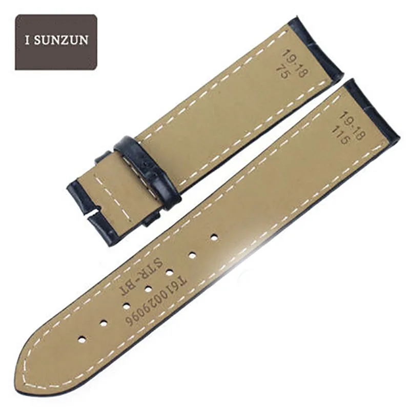 Женский ремешок ISUNZUN из натуральной кожи для часов Tissot 1853 T095 T095.417A с бантом и