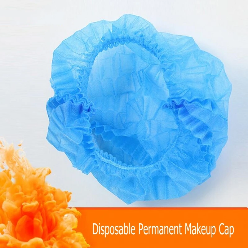 100 шт. одноразовые шапочки для микроблейдинга перманентного макияжа сетка волос