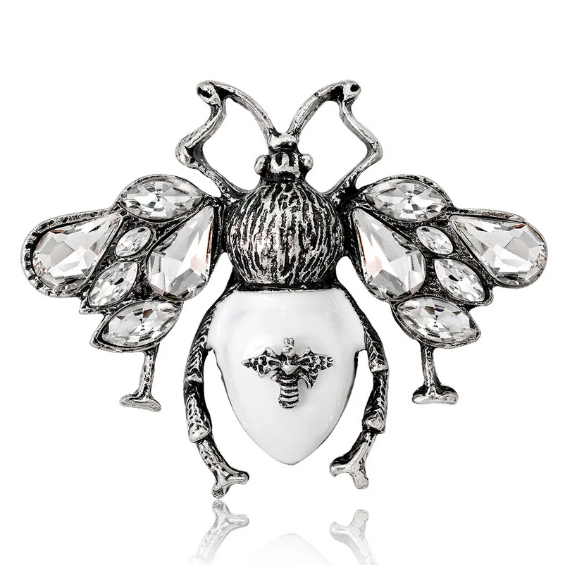 

Earofcorn New Popular Animal Brooches Alloy Rhinestone Retro Bee Costume Brooches
