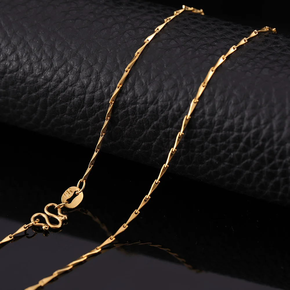 Колье для женщин St.kunkka цепочка золотистого цвета с цепочкой 24K желтое золото