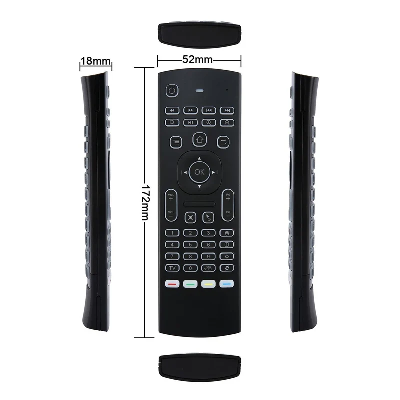 MX3 Air Mouse подсветка беспроводная клавиатура 2 4G дистанционное управление