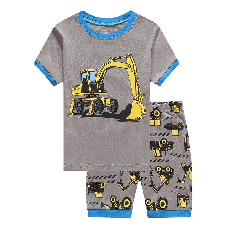 Модный комплект детской одежды 2017 летний Пижамный костюм для маленьких