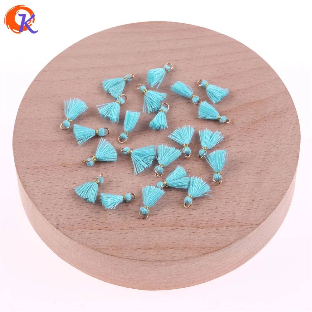 LS-1CM-50 Сердечный дизайн 20 шт./лот 1 см хлопковые кисточки/Аксессуары для ювелирных изделий/Ювелирные изделия/золотое кольцо/серьги кисточки/diy Аксессуары - Цвет: LS-1CM-50