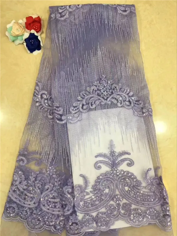Most fashion Embroidered african tulle lace cloth beaded french mesh material for wedding/party dress PNZ806(5yards/lot) | Дом и сад