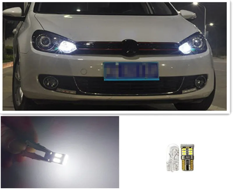 2x ошибок светодиодный парковка город светильник лампы для Volkswagen Golf MK6 Golf6 2009