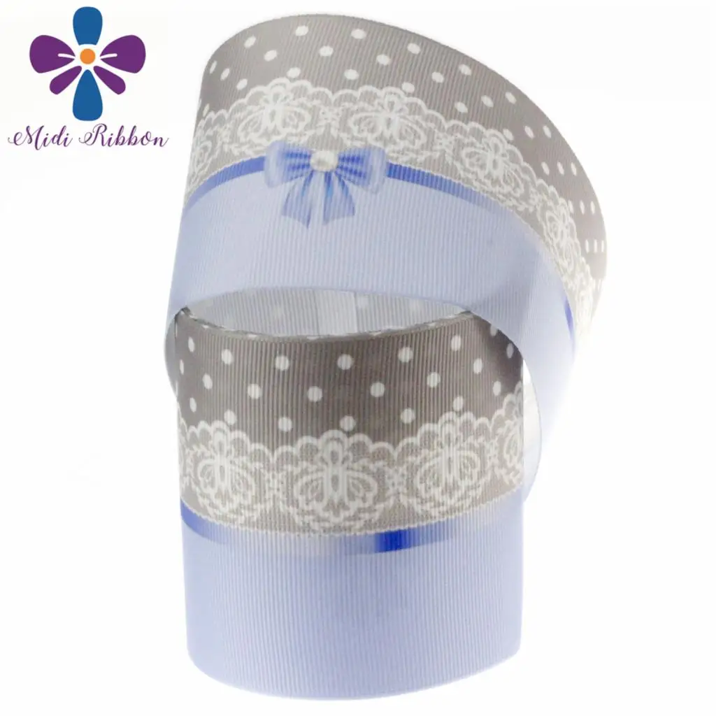 16mm-75mm Retro Check Crown Patterns Printed Grosgrain/Elastic Ribbon Hair Bowknots Making 50yards/roll | Дом и сад