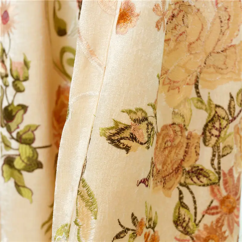 Curtain Cloth Хит, китайский стиль, королевская Роскошная вышитая затемненная занавеска s для гостиной, вышитая вуаль, занавеска s, занавеска для окна, спальни - Цвет: Curtain Cloth