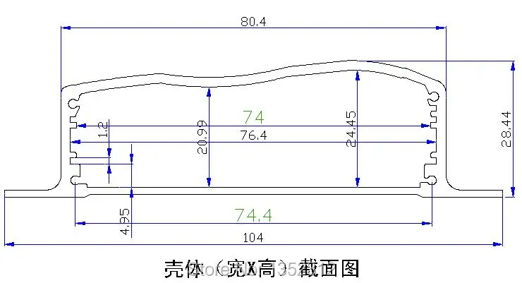 4 шт./лот 104*28*110 мм алюминиевый корпус для электронных проектов DIY PCB усилитель