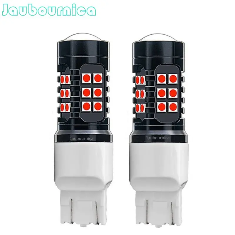 2Pcs T20 7443 W21/5W 1500LM 27 SMD 3030 LED Auto Turn Signal Lamp Tail Brake Bulb Car Daytime Running Light White Red Yellow | Автомобили