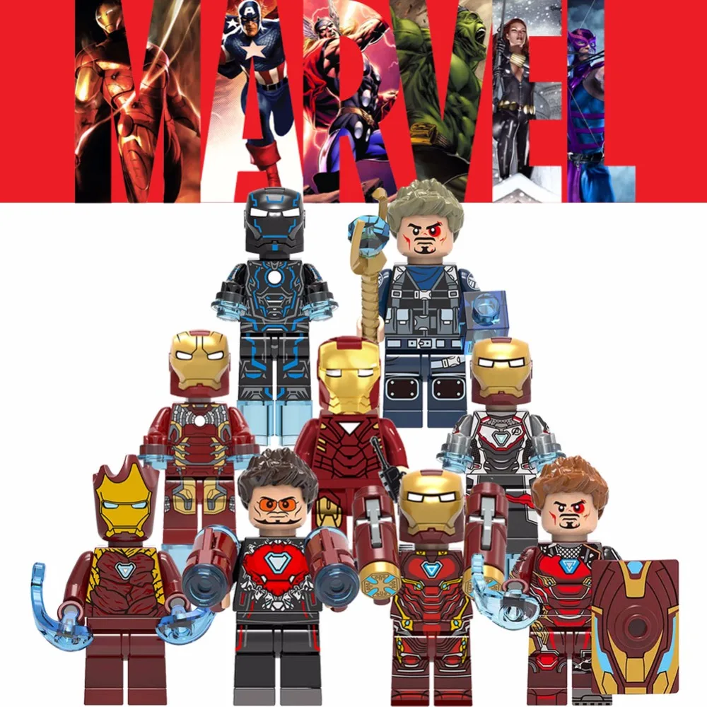 Мстители Endgame наконец Железный человек черное окно Капитан Америка танос DIY